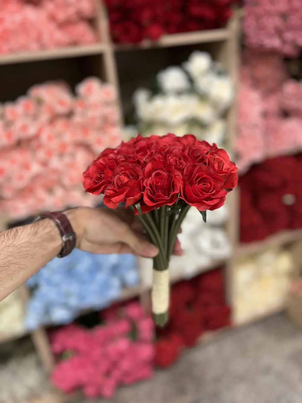 بيبي روز ٢٤ وردة احمر