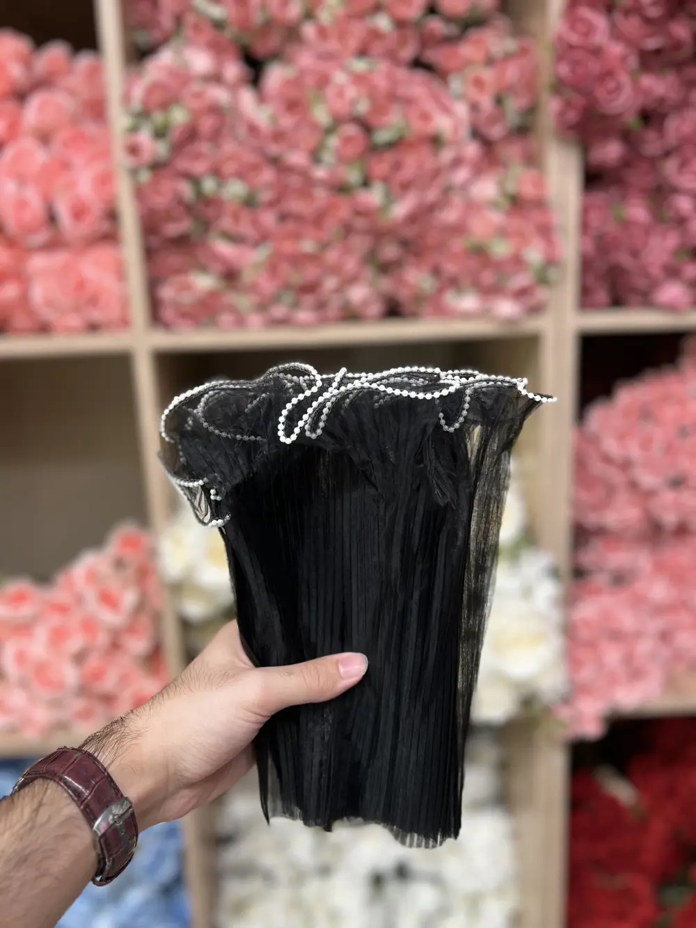 تور اسود قصير ابو الخرز  
