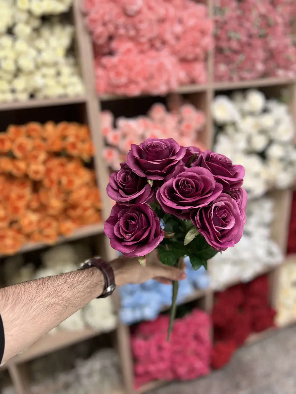 جوري 13 وردة بنفسجي طوخ